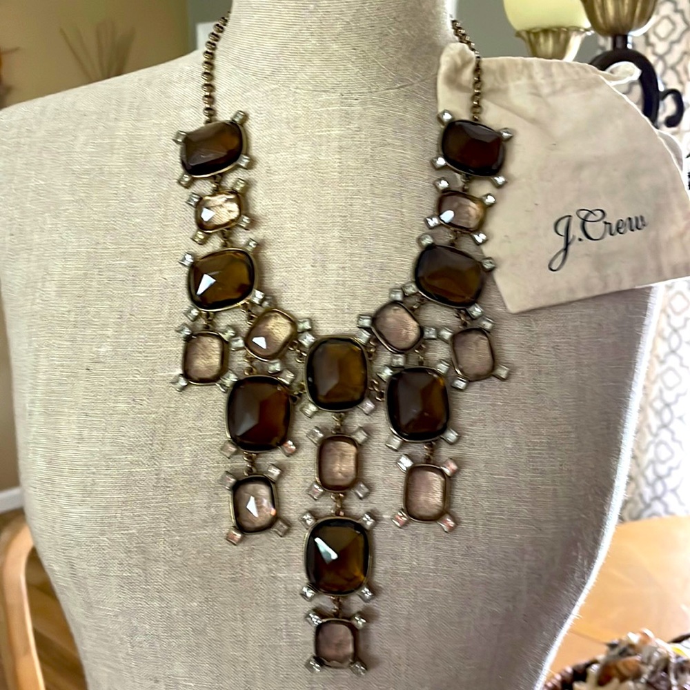 J. Crew Vintage Adjustable Gemstone Necklace